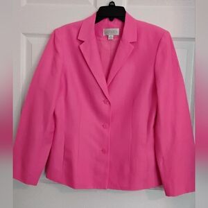 Casual Corner Annex Vibrant Pink Tailored Blazer